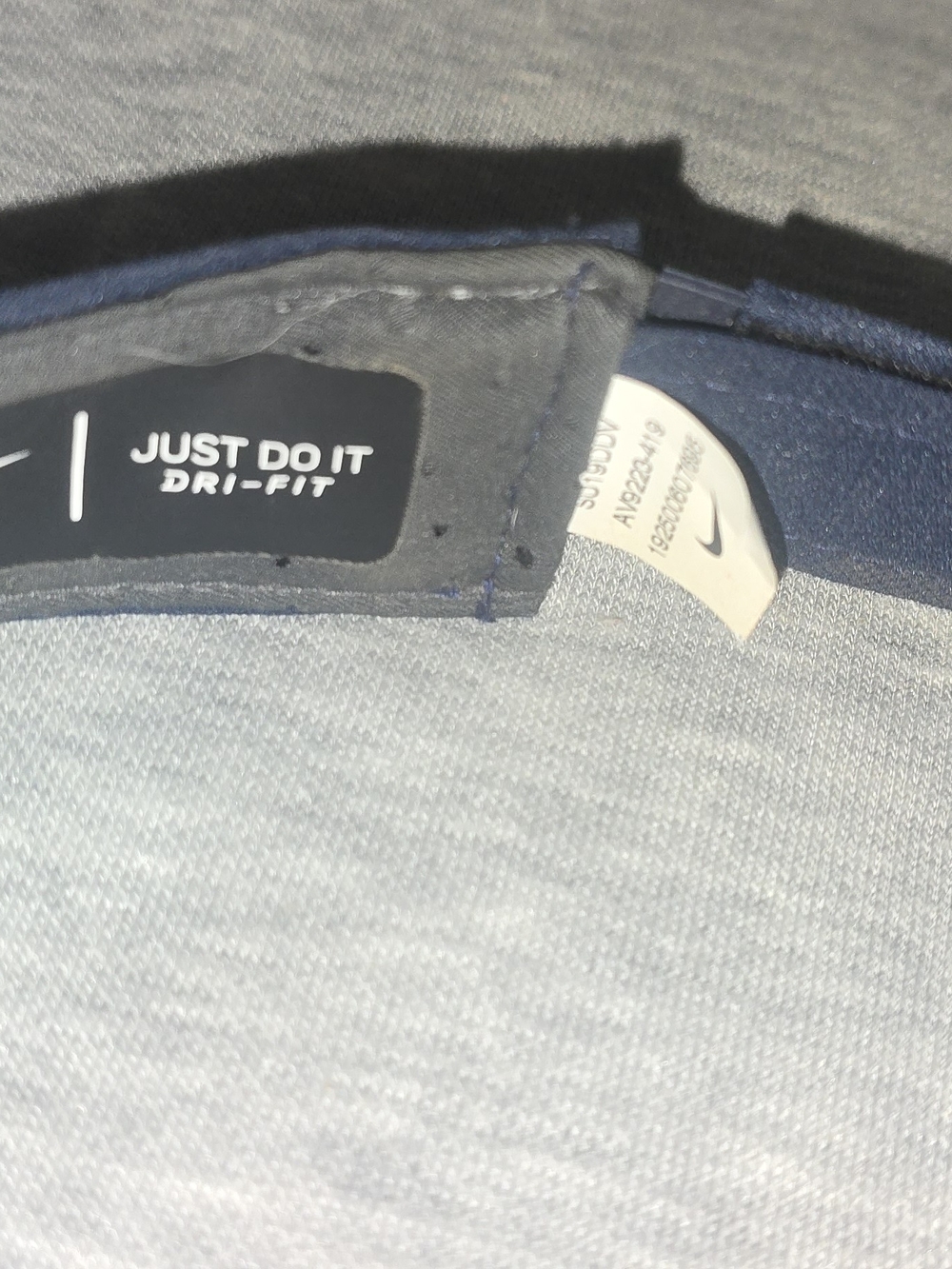 WVU Nike Navy Visor with Yellow Flying WV Embroidery Adult OS - Picture 5 of 6